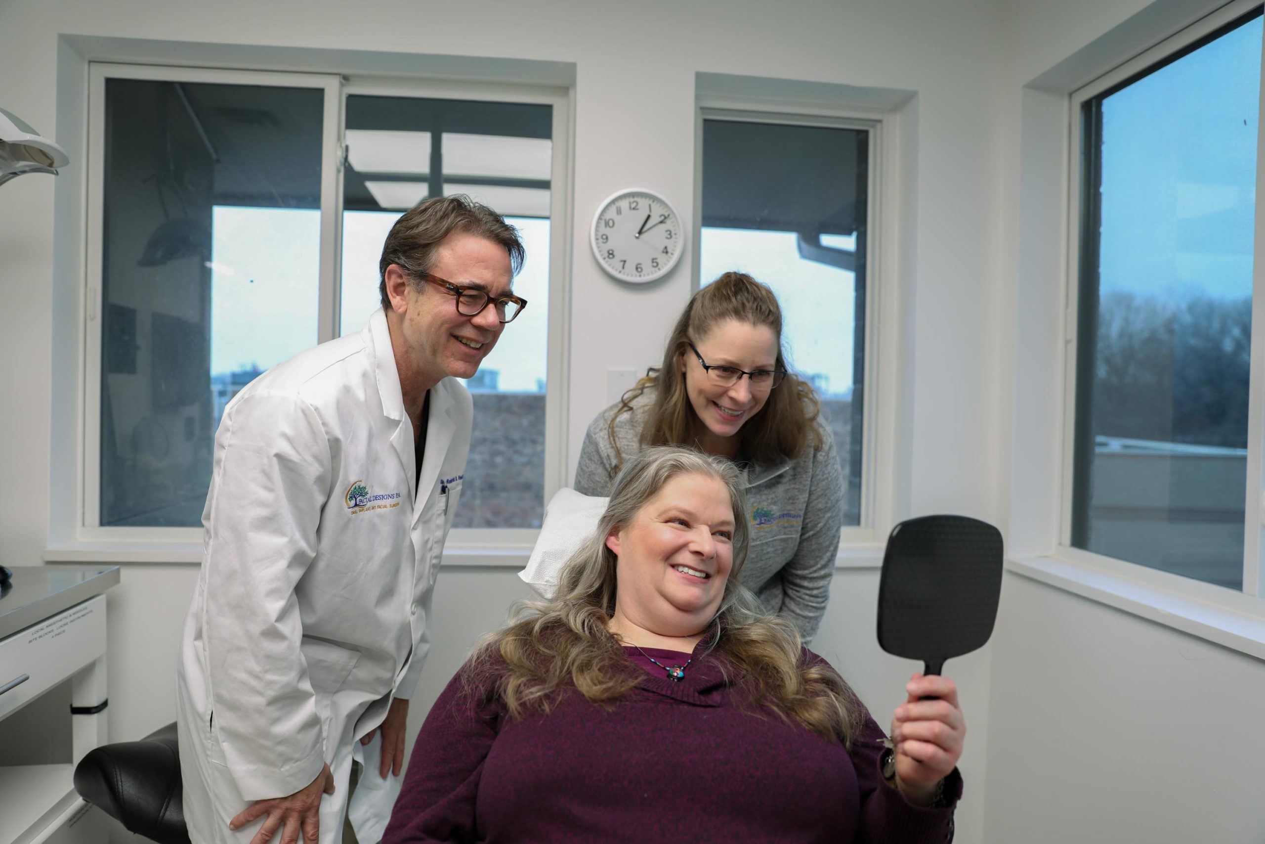 jaw patient smiling