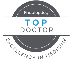 Find a top doc.com top doctor badge for an excellence in medicine