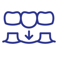 Crowns and bridges icon